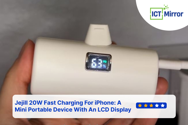 Jejill 20W Fast Charging For iPhone: A Mini Portable Device With An LCD Display