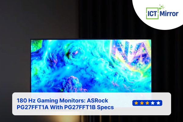 180 Hz Gaming Monitors: ASRock PG27FFT1A With PG27FFT1B Specs