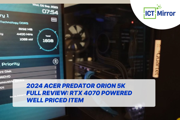 2024 Acer Predator Orion 5K Full Review: RTX 4070 Powered Well Priced Item