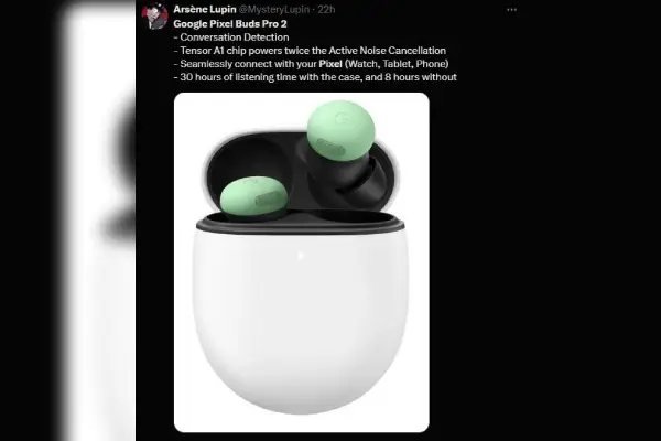 Google Pixel Buds Pro 2 Tensor A1 Leaked