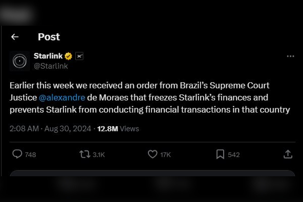 Musk slams Brazil judge for Starlink freeze