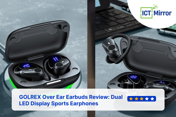GOLREX Over Ear Earbuds Review: Dual LED Display Sports Earphones